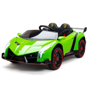 Mașinuța electrică LAMBORGHINI VENENO, 12V7Ah, motor 12V390x4 (25W*4), roti EVA