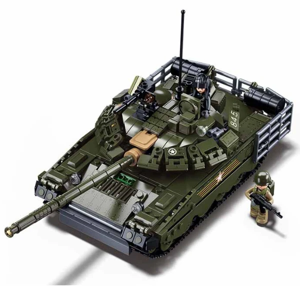 Set de construcție „tancul central de luptă t-80bvms”, scara 1:35, 768 elem. 2