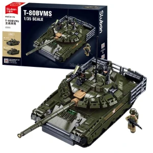Set de construcție „tancul central de luptă t-80bvms”, scara 1:35, 768 elem.