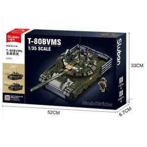 Set de construcție „tancul central de luptă t-80bvms”, scara 1:35, 768 elem. Thumbnail 7