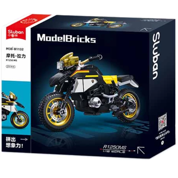 Set de construcție „motocicleta r1250 ms”, scara 1:12, 200 elem. 7