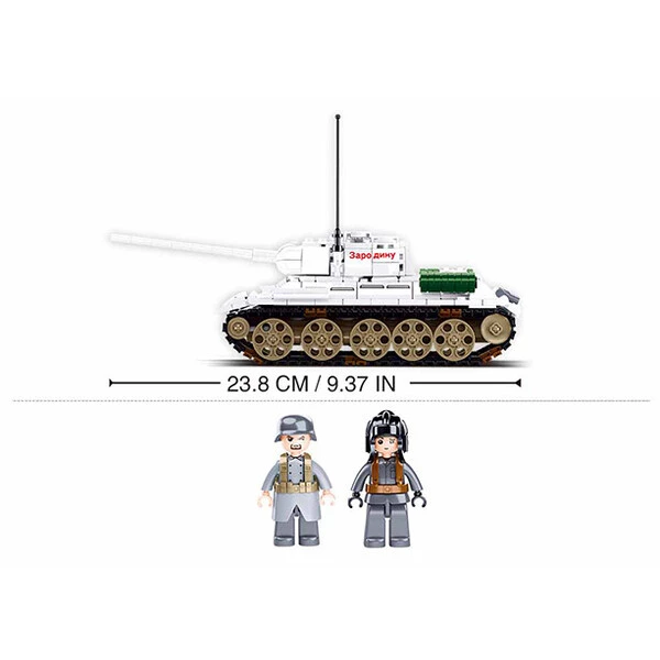 Set de construcție ”tancul t-34/85 din bătălia de la budapesta”, 518 elem. 5