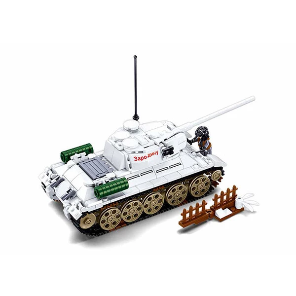 Set de construcție ”tancul t-34/85 din bătălia de la budapesta”, 518 elem. 7