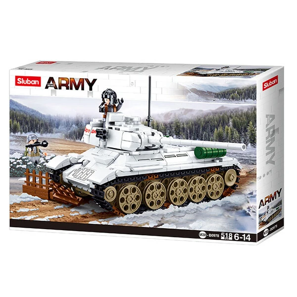 Set de construcție ”tancul t-34/85 din bătălia de la budapesta”, 518 elem. 6