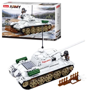 Set de construcție ”tancul t-34/85 din bătălia de la budapesta”, 518 elem.