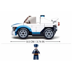 Set de construcție ”mașină de poliție” cu inerție, 90 elem. Thumbnail 3