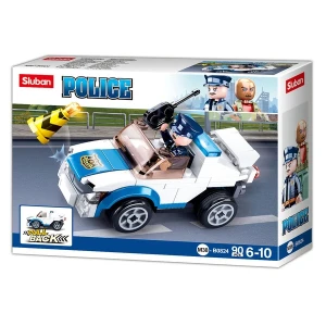 Set de construcție ”mașină de poliție” cu inerție, 90 elem. Thumbnail 5