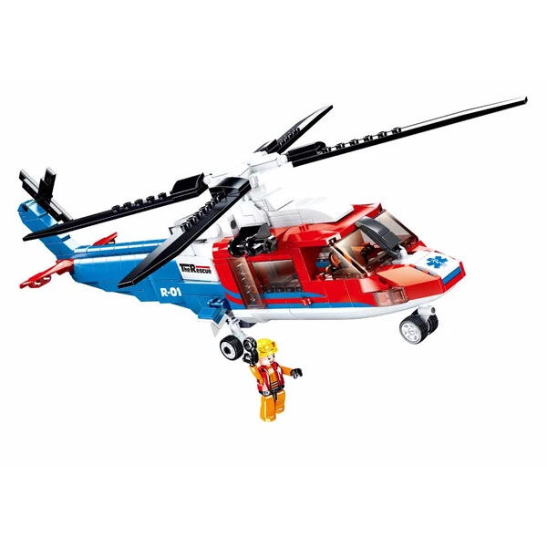 Set de construcție ”elicopter de salvare”, 402 elem. 6