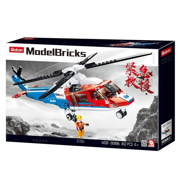 Set de construcție ”elicopter de salvare”, 402 elem. 3
