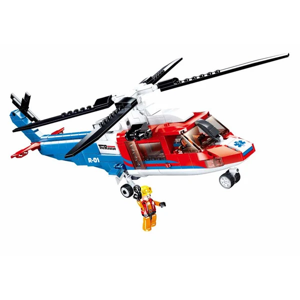 Set de construcție ”elicopter de salvare”, 402 elem. 5