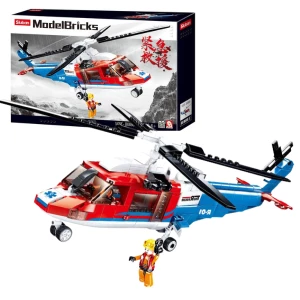 Set de construcție ”elicopter de salvare”, 402 elem.