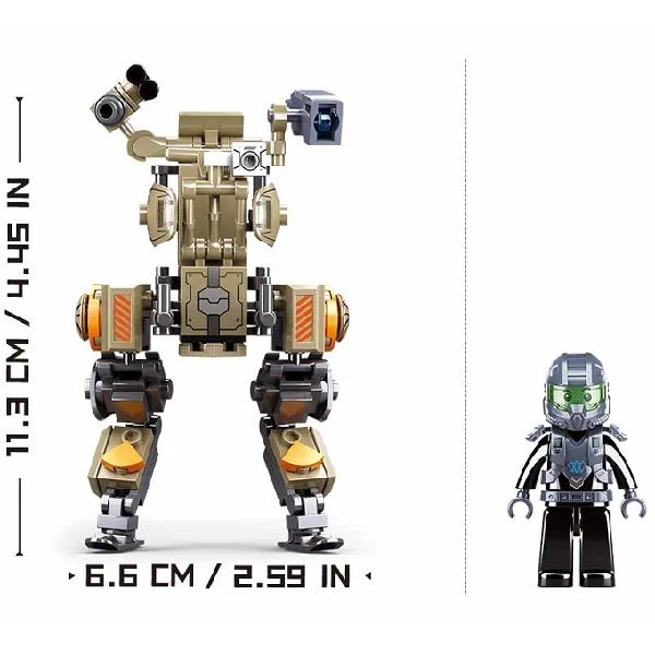 Set de construcție ”robot-soldat af1”, 126 elem. 4
