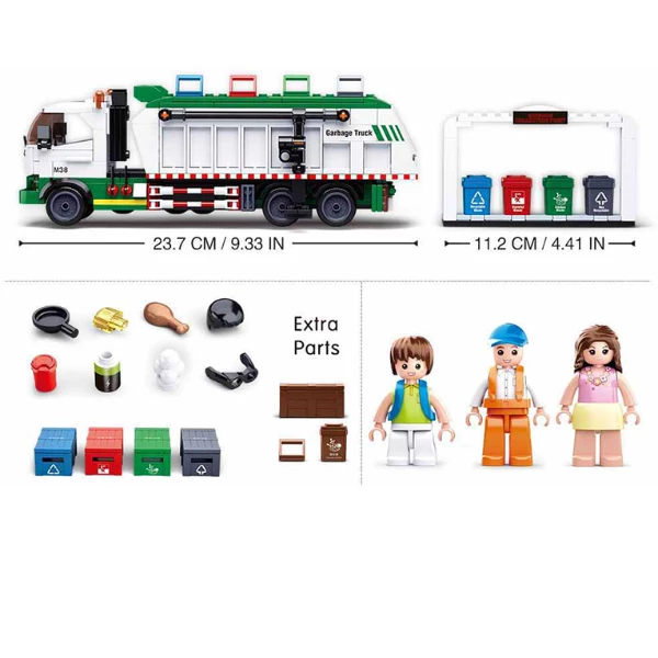 Set de construcție ”serviciu de separare a deșeurilor", 432 elem. 5