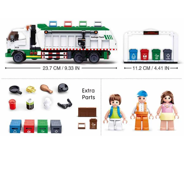 Set de construcție ”serviciu de separare a deșeurilor", 432 elem. 4