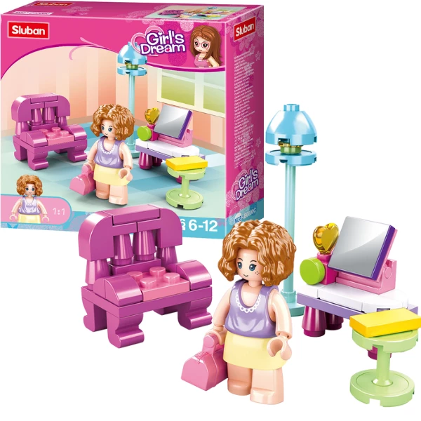 Set de construcție ”camere”, 4 modele, de la 42 pînă la 56 elem. 10