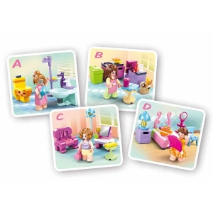 Set de construcție ”camere”, 4 modele, de la 42 pînă la 56 elem. Thumbnail 4