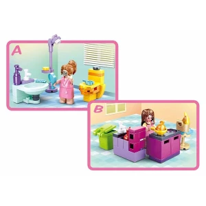 Set de construcție ”camere”, 4 modele, de la 42 pînă la 56 elem. Thumbnail 6