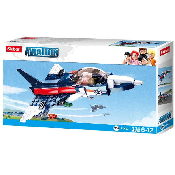 Set de construcție „avion de înaltă performanță”, 134 elem. 3