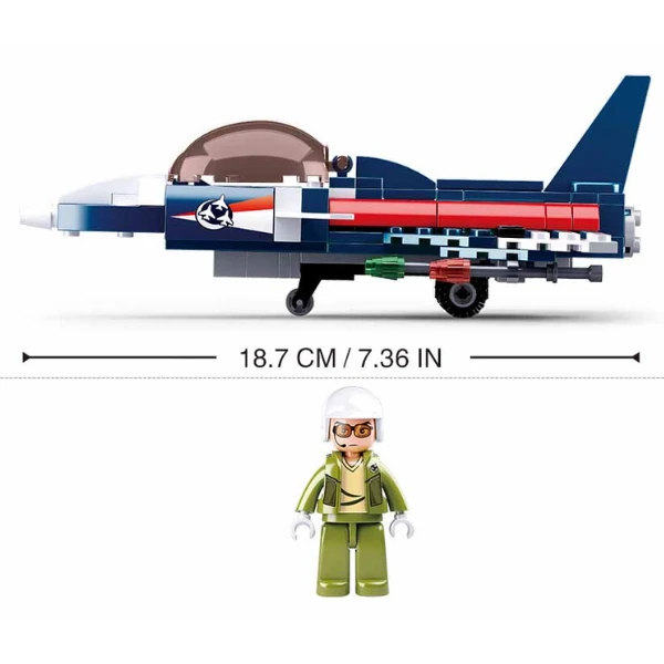Set de construcție „avion de înaltă performanță”, 134 elem. 4