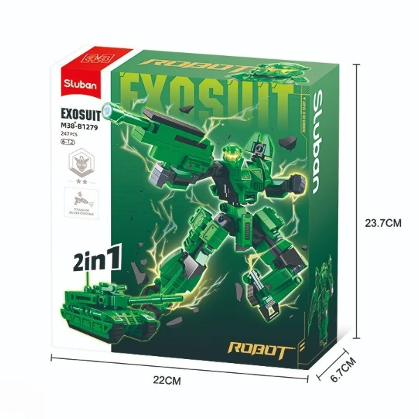 Set de construcție "tanc militar 2 în 1", 247 elem. 7