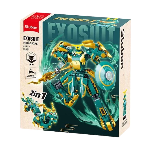 Set de construcție "robot - dragon 2 în 1", 244 elem. 4