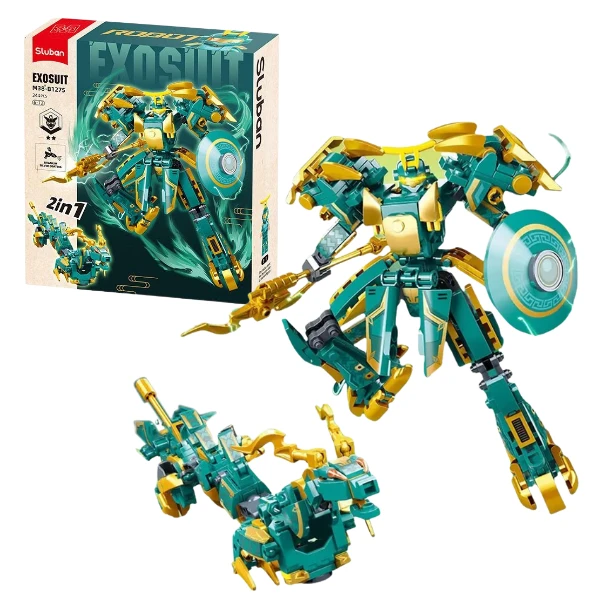 Set de construcție "robot - dragon 2 în 1", 244 elem. 2