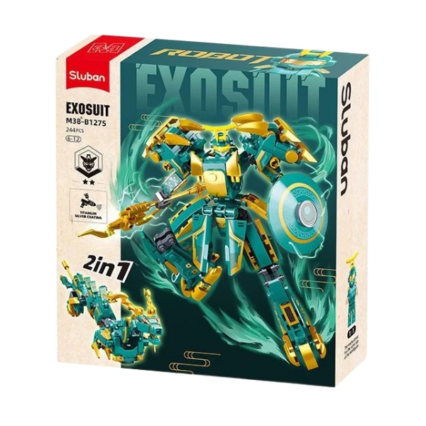 Set de construcție "robot - dragon 2 în 1", 244 elem. 4