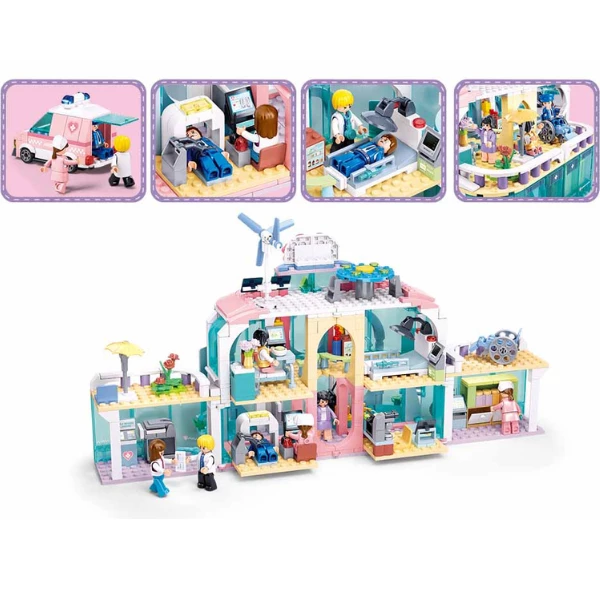 Set de construcție ”spitalul municipal central", 668 elem. 6