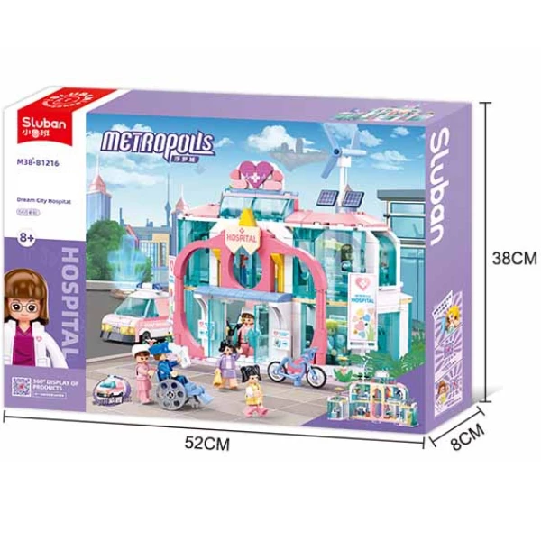 Set de construcție ”spitalul municipal central", 668 elem. 8