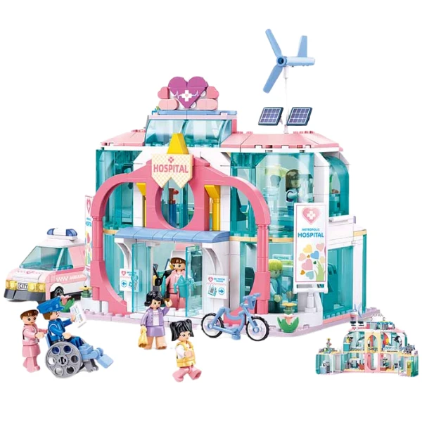 Set de construcție ”spitalul municipal central", 668 elem. 2
