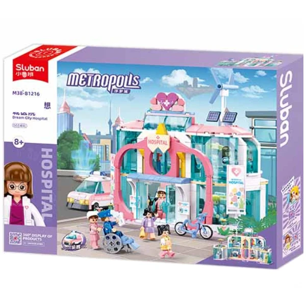Set de construcție ”spitalul municipal central", 668 elem. 3