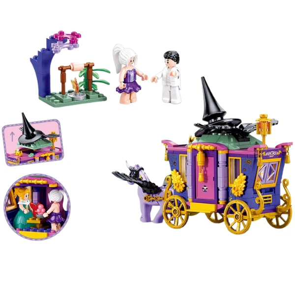 Set de construcție ”careta vrăjitoarei din pădure”, 287 elem. 4