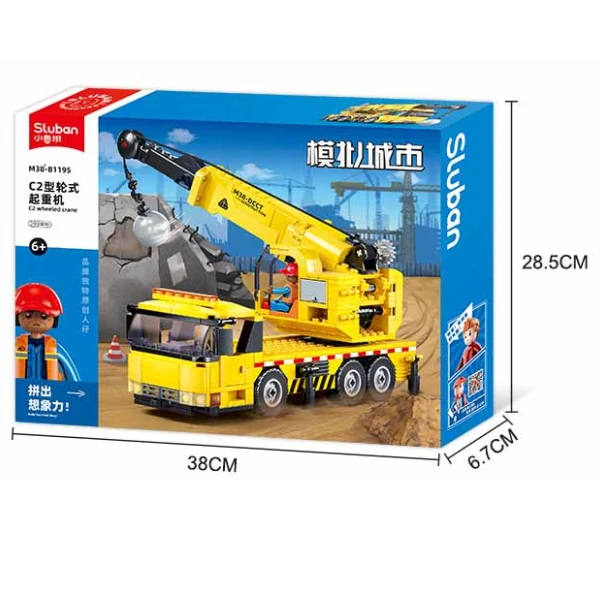 Set de construcție ”macara pe roți”, 280 elem. 6