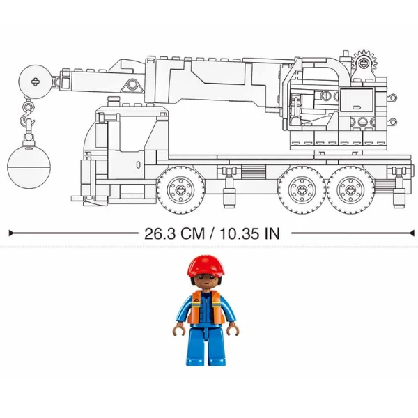 Set de construcție ”macara pe roți”, 280 elem. 3