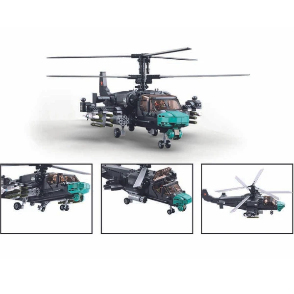 Set de construcție „avion de luptă ka-52s”, scara 1:35, 913 elem. 4
