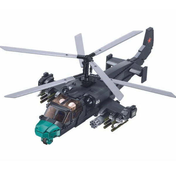 Set de construcție „avion de luptă ka-52s”, scara 1:35, 913 elem. 2