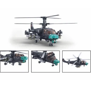 Set de construcție „avion de luptă ka-52s”, scara 1:35, 913 elem. Thumbnail 4