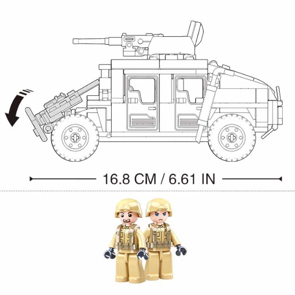 Set de construcție „hummer h2”, 265 elem. 5