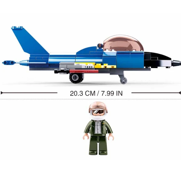 Set de construcție „avion de antrenament”, 116 elem. 4