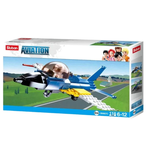 Set de construcție „avion de antrenament”, 116 elem. 3
