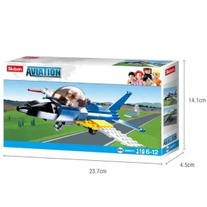 Set de construcție „avion de antrenament”, 116 elem. Thumbnail 7