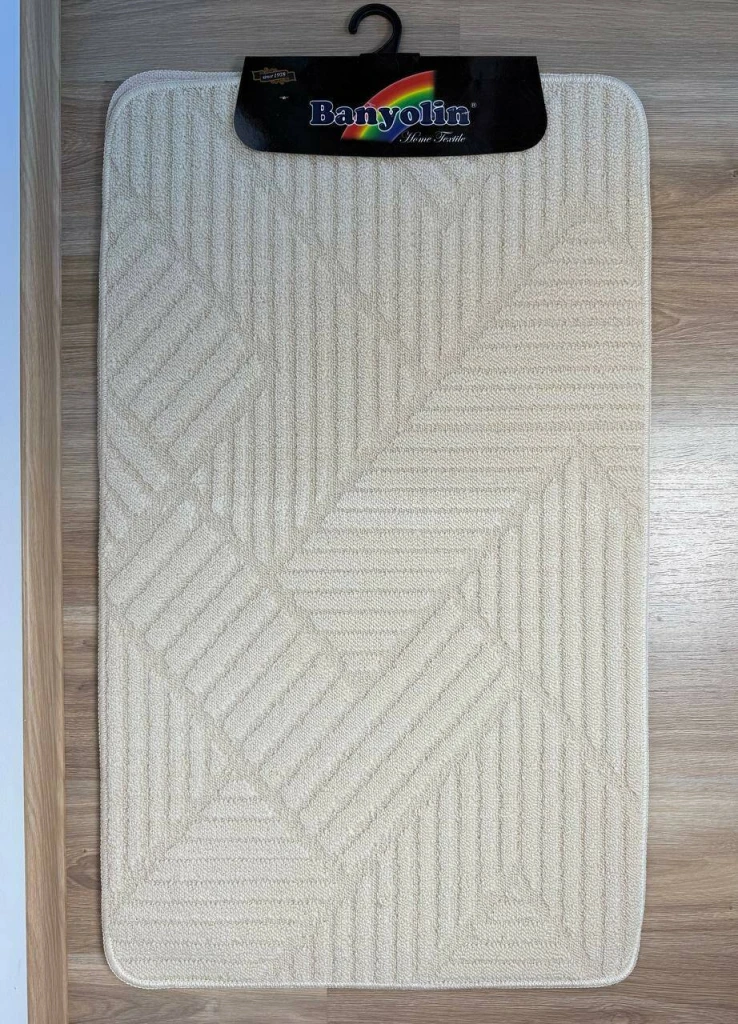 Набор ковриков бежевых для ванной banyolin crossloop 60x100 см 3 шт (078811) 2