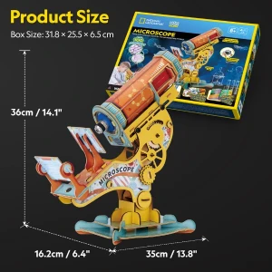 3d puzzle „microscop” Thumbnail 4