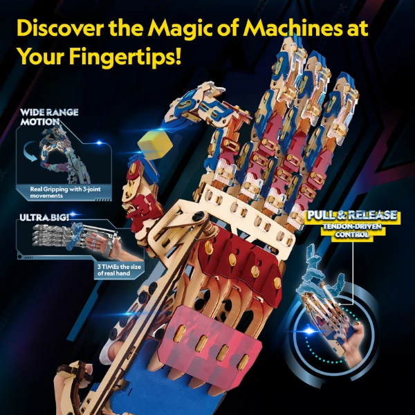 3d puzzle „mână robotică” 8