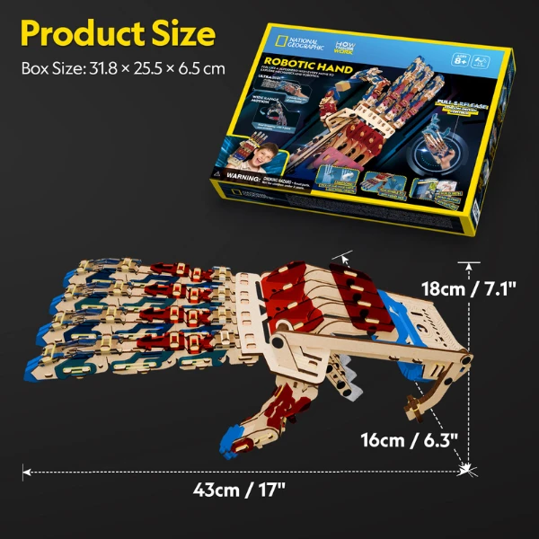 3d puzzle „mână robotică” 5