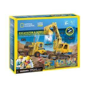 3d puzzle „excavator și stivuitor” Thumbnail 4