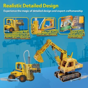 3d puzzle „excavator și stivuitor” Thumbnail 6