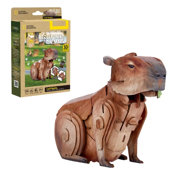 3d puzzle "capibara", 56 elemente 2