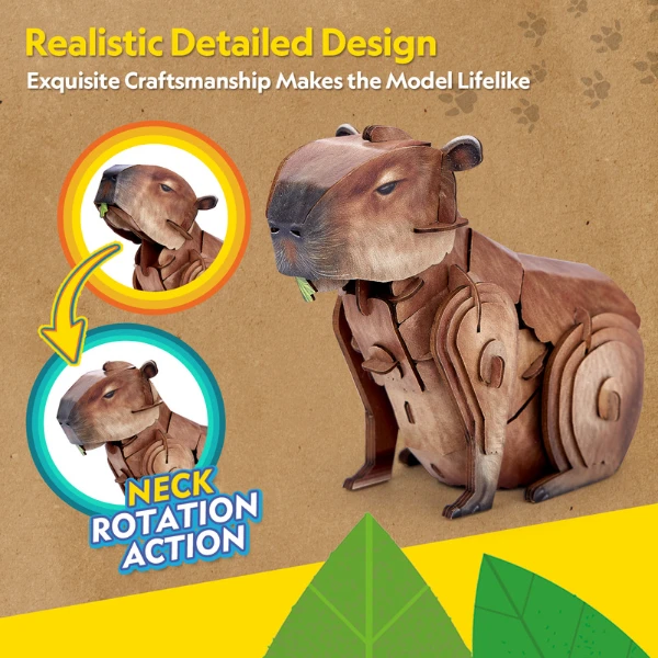 3d puzzle "capibara", 56 elemente 5