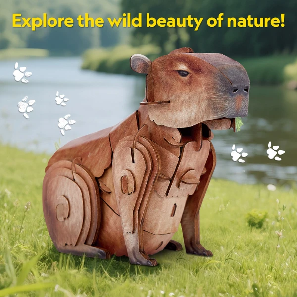 3d puzzle "capibara", 56 elemente 4